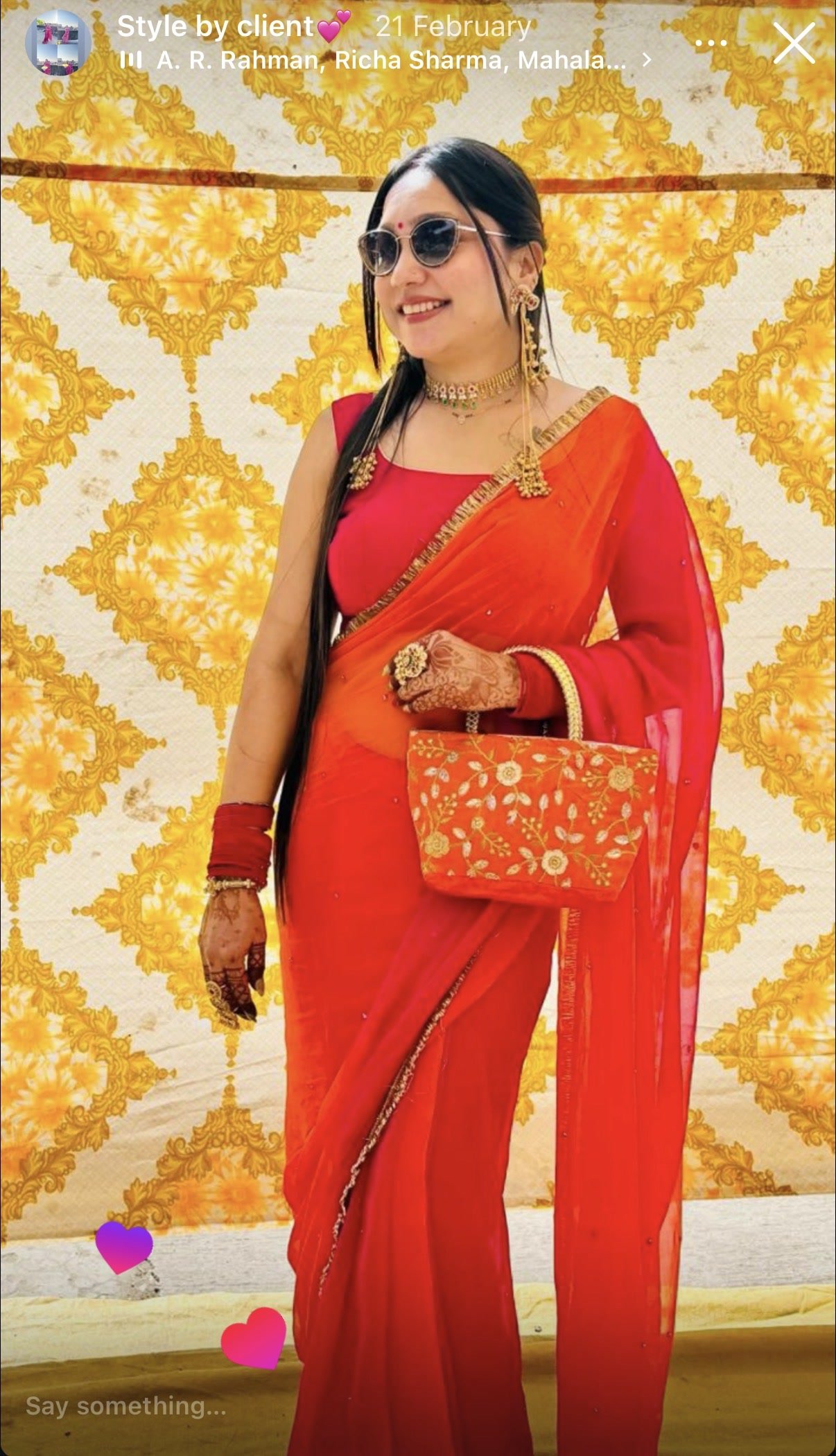 Clients In Prerna Saree